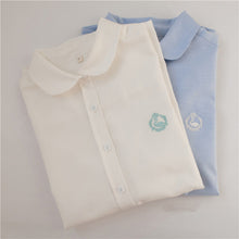 2015 Swan Print Casual Blouses Long Sleeve Cotton Fashion Blusas Femininas Japanese Style Tops 70018