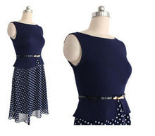 2015 Vestidos Casual Vintage Dot Dresses Women Summer Dress Casual Dress Women Dress Vestidos Femininos