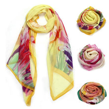 2015 woman scarf Chiffon Daffodils Women Scarf Shawl Scarf Scarves Wrap Stole Warm for