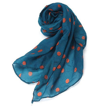 2015 women scarf Long Wrap Shawl Polka Dot Chiffon Scarf Scarves Stole for