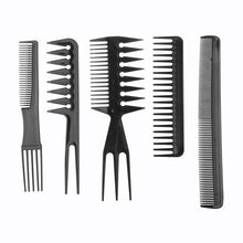 2016 10 pcs Professional Hair Comb Anti-static Barbershop Style Makeup Brush Salon Products Home DIY Hair Styling Tools