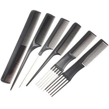 2016 10 pcs Professional Hair Comb Anti-static Barbershop Style Makeup Brush Salon Products Home DIY Hair Styling Tools