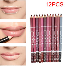 2016 12 PCS Professional Makeup Tool Lipliner Waterproof Lip Liner Pencil Pen 15CM 12 Colors