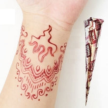 2016 3 Pcs Henna Cones Red Brown Black + 20pcs Stencils Temporary Tattoo Kits Body Art Mehandi Ink For Body Paint