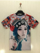 2016 3D Print Men's T-shirt Summer Short Sleeve Men T Shirt Fashion Creative Chinese Opera Character Print Male Top Tees 71177