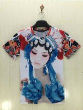 2016 3D Print Men's T-shirt Summer Short Sleeve Men T Shirt Fashion Creative Chinese Opera Character Print Male Top Tees 71177