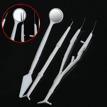 2016 3pcs Stainless Steel Dental Instruments Mouth Mirror Probe Plier Tweezers Teeth Tooth Clean Hygiene Kit