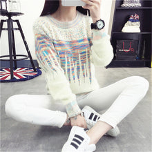 2016 4 Candy Colors New O-Neck Autumn Women Sweater Long Sleeve Pullovers Knitting Fashion Outwear 71644