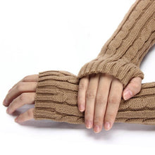 2016 7 Colors Gloves fashion ladies Knitted Arm Fingerless Winter Gloves female gloves Soft Warm Mitten Guantes Sra Invierno