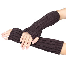 2016 7 Colors Gloves fashion ladies Knitted Arm Fingerless Winter Gloves female gloves Soft Warm Mitten Guantes Sra Invierno