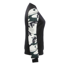 2016 Autumn Coat Women Long Sleeved Patchwork Camouflage Jacket Women Girls Fashion Zipper Short Coat Baseball Jacket Female