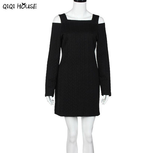 2016 Autumn Dress Women Long Sleeve Off Shoulder Winter Casual Loose Sweatshirts Dress Vestido Inverno#C901