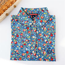 2016 Autumn New Shirt Fashion Casual Female Long Sleeve Women Bear Print Blouse Turn-down Collar Tops With Button 71600