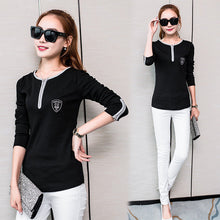 2016 Autumn New Women Long Sleeve Casual Blouse Fashion O-neck Print Shirt Tops Female Slim Shirts With Zipper 71638