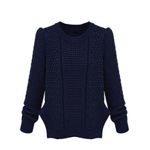 2016 Autumn Winter Fashion Knitwear Sweaters Female O Neck Long Sleeve Sweaters And Pullovers Women Beige Navy Maglioni Donna