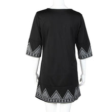 2016 Autumn Women Dress Elegant Bohomian Print Half Sleeved Evening Party Workwear Mini Dress Ladies Dresses Robe Femme