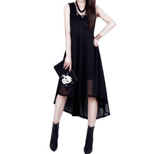 2016 Beach Dresses Fashion O Neck Solid Color Sleeveless Spaghetti Strap Dress Women Asymmetrical Vestidos Plus Size 71231