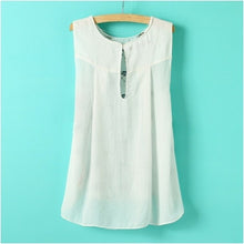 2016 Brand New Chiffon Blouse Animal Print Shirt Casual O-Neck Sleeveless Shirts Plus Size Hot Sale Tops 9068