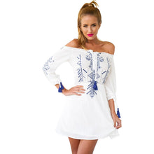 2016 Brand New Vestidos Plus Size A-line Knee-Length Dress Brief Sleeveless Slash Neck Print Women Dresses 71026