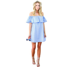 2016 Brand New Vestidos Plus Size A-line Knee-Length Dress Brief Sleeveless Slash Neck Stripped Women Dresses 71032