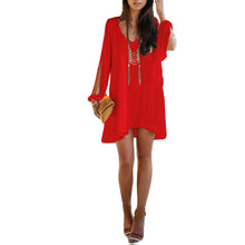 2016 Brand New Vestidos Plus Size Straight Knee-Length Dress Brief Full Off Shoulder O-neck Chiffon Women Dresses 70936