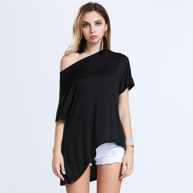 2016 Brand New Vestidos Plus Size Straight Knee-Length Dress Brief Off Shoulder O-neck Women Dresses 70942