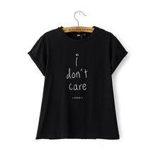 2016 Casual Women European Style T shirts O-neck Cotton Tshirt Female Short Letter Print Short Sleeve Female Crop Tops 70715
