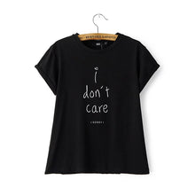 2016 Casual Women European Style T shirts O-neck Cotton Tshirt Female Short Letter Print Short Sleeve Female Crop Tops 70715