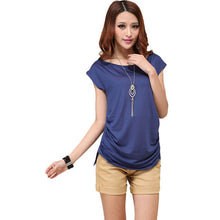 2016 Casual Women Slash neck T shirts Female Short Sleeve tshirt Plus Size Modal S-4XL Tops 70829