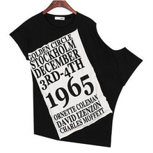 2016 Casual Women T shirts O-neck Cotton Modal Womens Top Off Shoulder Short Sleeve Female Letter Print tops 70626