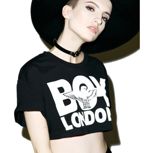 2016 Casual Women T shirts O-neck Tshirt Female Short Sleeve Plus Size Letter Print Crop Tops 70816