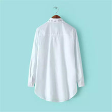 2016 Cat Print Plus Size Shirt Casual Long Sleeve Blouses Cotton Blusas Fashion Turn-down Collar Femininas Tops 70267