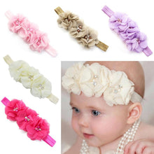 2016 Cute Baby Girl Elastic Headbands Chiffon Flower Hair Accessory For Children Girls Hairbands Headwear Hair Accessories YL