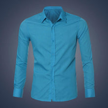 2016 Designer Shirts Long Sleeve Casual Slim Fit Stylish Dress Shirts Kleid Shirts Solid #3546