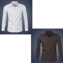 2016 Designer Shirts Long Sleeve Casual Slim Fit Stylish Dress Shirts Kleid Shirts Solid #3546