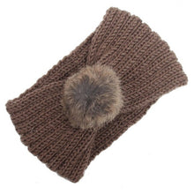 2016 European Fashion Headbands For Women Pompon Ball Knitted Wool Crochet Winter Ear Warm Hair Accessories Women Headband LY