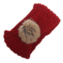 2016 European Fashion Headbands For Women Pompon Ball Knitted Wool Crochet Winter Ear Warm Hair Accessories Women Headband LY