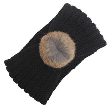 2016 European Fashion Headbands For Women Pompon Ball Knitted Wool Crochet Winter Ear Warm Hair Accessories Women Headband LY