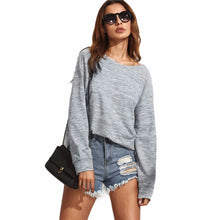 2016 European Style Women T shirts 2016 Fashion T-Shirt Solid Backless Bandage Autumn Long Sleeve Tshirt Sexy Grey Harajuku