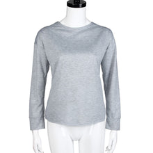 2016 European Style Women T shirts 2016 Fashion T-Shirt Solid Backless Bandage Autumn Long Sleeve Tshirt Sexy Grey Harajuku