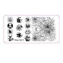 2016 Excellent Quality Black color Halloween DIY Nail Art Image Stamp Stamping Plates Manicure Template  Yo SY
