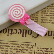 2016 Fashion Acrylic Hairpin Cute Lollipop Hair Clips Baby Girl Hairpins Children Hair Accessories #3546