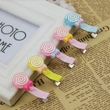 2016 Fashion Acrylic Hairpin Cute Lollipop Hair Clips Baby Girl Hairpins Children Hair Accessories #3546