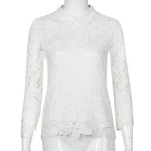 2016 Fashion Autumn Style Lace Ladies Blouses Loose Casual Long Sleeve Shirt Women Tops Blouse Ladies Tops Camisas Femenina