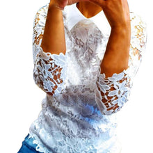 2016 Fashion Autumn Style Lace Ladies Blouses Loose Casual Long Sleeve Shirt Women Tops Blouse Ladies Tops Camisas Femenina