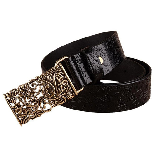 2016 Fashion Female Belts For Women Vintage Faux Leather Strap Metal Buckle Belt Women 2016 Women's Belts Cinturones Mujer