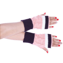 2016 Fashion Female Gloves Knitted Warm Ladies Winter Spirng Fingerless Gloves Half Finger Mittens Women Gloves Guantes Mujer