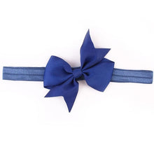 2016 Fashion Headbands For Children Baby Solid Bow head band elastic Ribbon baby girls Hair Accessories infantis gift LY