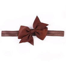 2016 Fashion Headbands For Children Baby Solid Bow head band elastic Ribbon baby girls Hair Accessories infantis gift LY