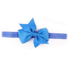 2016 Fashion Headbands For Children Baby Solid Bow head band elastic Ribbon baby girls Hair Accessories infantis gift LY